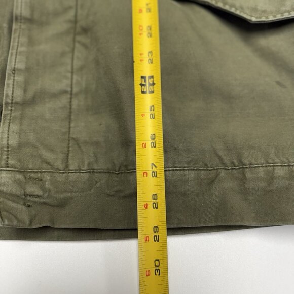 Vintage Military Slant Pocket Jacket Mens Large Green Seyntex 1975 - Picture 12 of 14